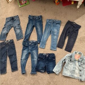 Lot of Toddler Girls Denim